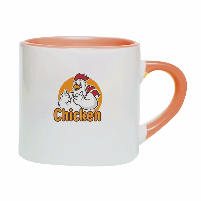 فنجان سرامیکی دسته وداخل رنگی 2004 - Image 5