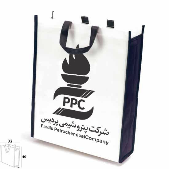 ساک خرید 90 گرم سه طرف کاست 10*40*32 عمودی